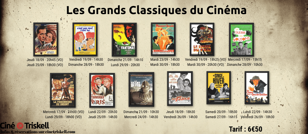 actualité les grands classiques du cinéma